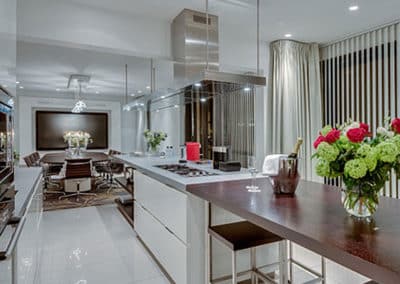 kitchen in Black Pearl hotel suite