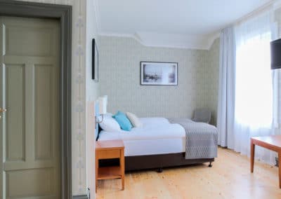 A double deluxe room in Fosshotel Eastfjords