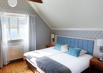 A double deluxe room in Fosshotel Eastfjords