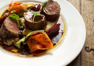 A dish of new Nordic cuisine food