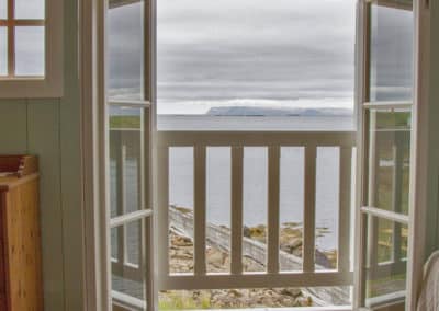 View to the bay from hotel Flatey suite