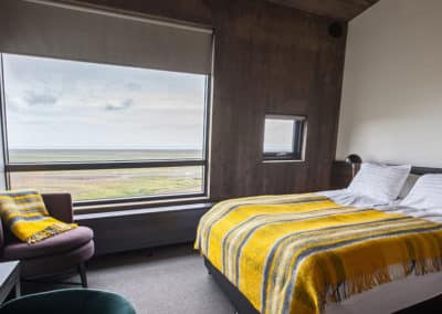 A double deluxe room in the hotel Glacier Lagoon