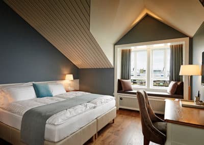 A suite in the Sigló hotel in Siglufjörður